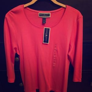 Pink 3/4 sleeve top